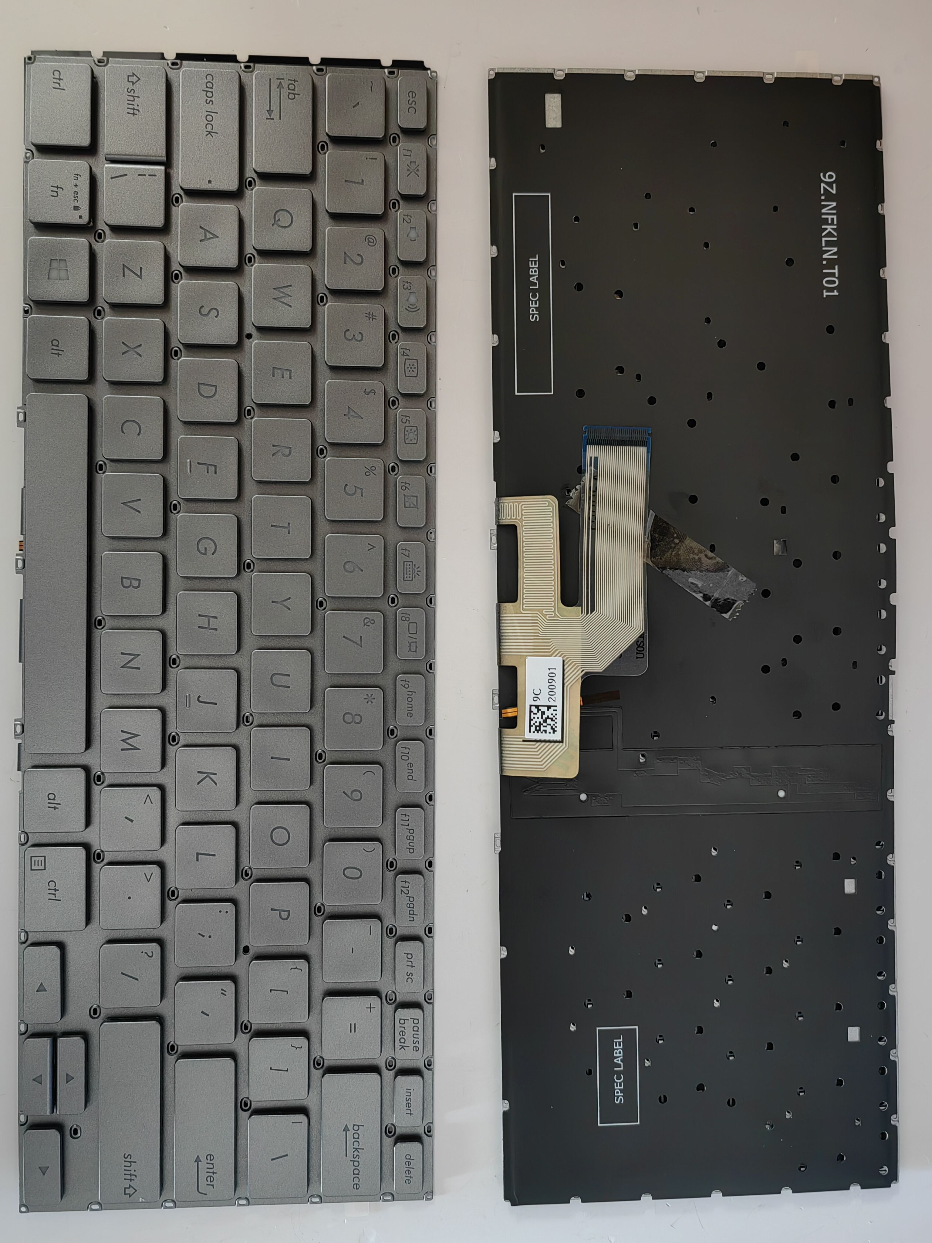 Picture of New Replacement Laptop Keyboard For ASUS UX462 SILVER Backlit (OEM) US Layout